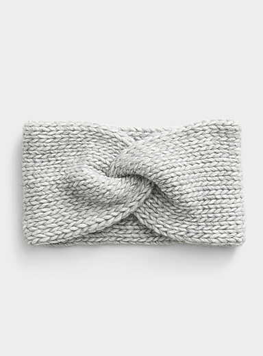 Le bandeau torsad&eacute; laines m&eacute;lang&eacute;es <b>Collection exclusive d'Italie</b>