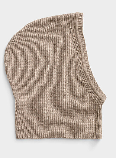 Solid ribbed balaclava <b>Exclusive collection from Italy</b>