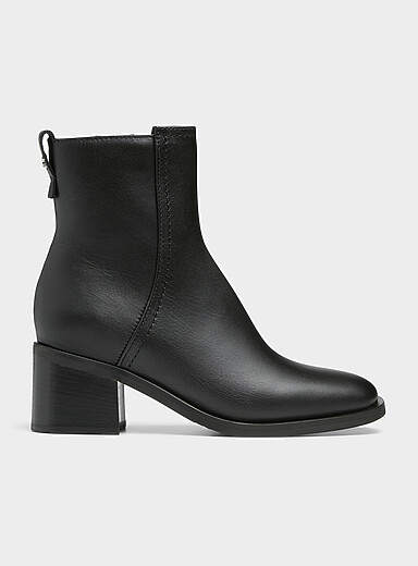Bottes La Canadienne Femme Taille 10 Cuir Noir - Imperméables Neuves En Boîte