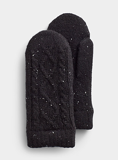 La mitaine tricot confettis