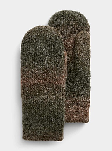 La mitaine en tricot doublure chenille ultradouce