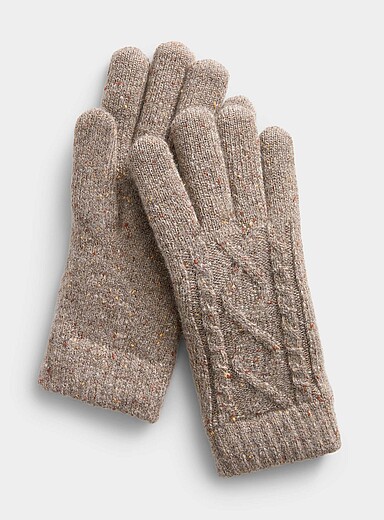 Le gant tricot confettis