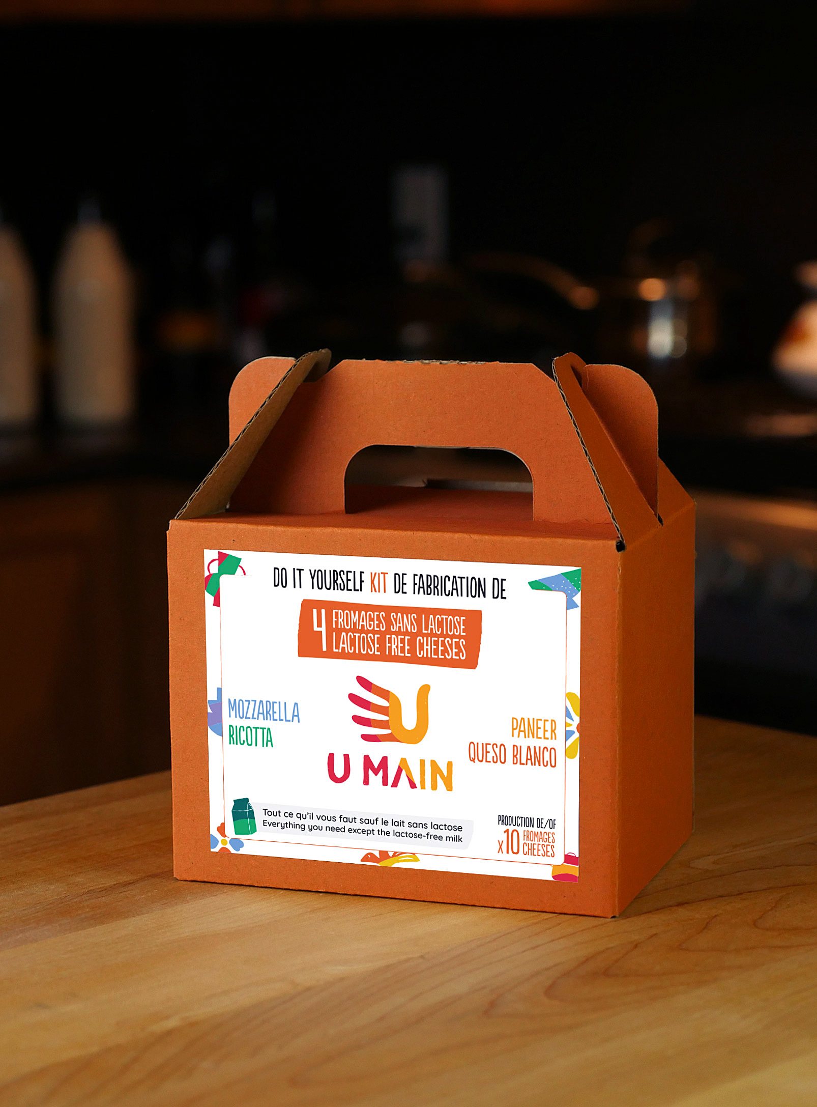 U MAIN - 4 lactose-free cheeses making kit