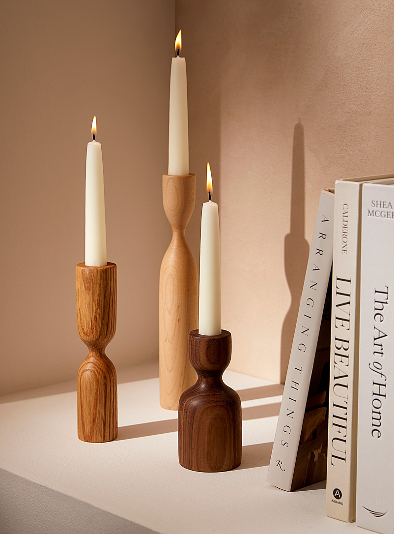 La Fabrique Déco Assorted Scandinavian candlestick set With candles