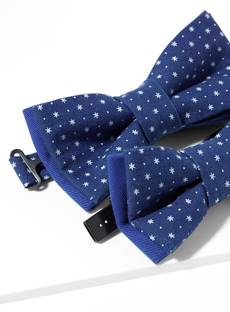 Coo-Mon Blue Father and son starry night bow ties