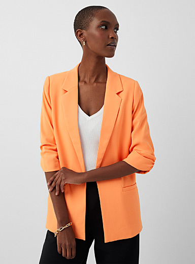 Buy Women Khaki Solid Casual Jacket Online - 791481
