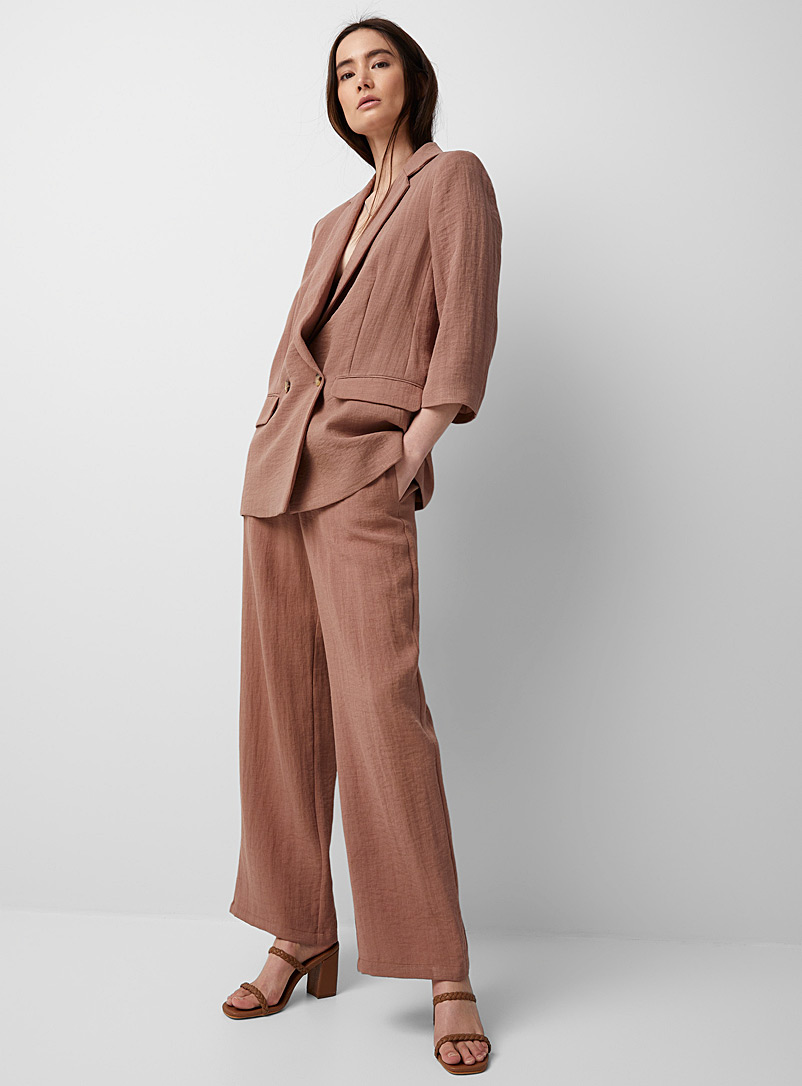 Soaked in Luxury Copper Camile light wide-leg pant for women