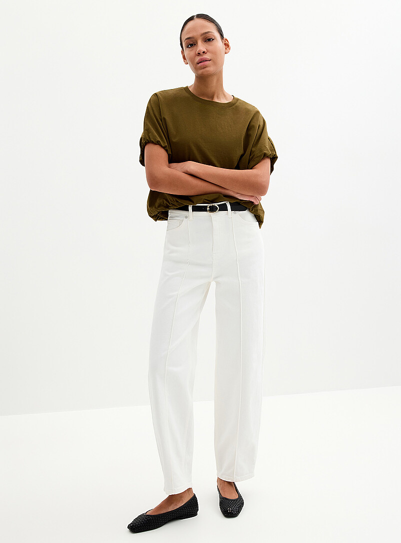 High Rise B Women's Barrel Jeans | Simons Canada