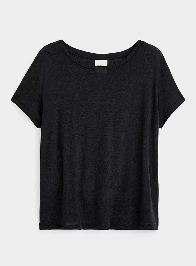 Varley: Le t-shirt léger Tilden Noir pour femme