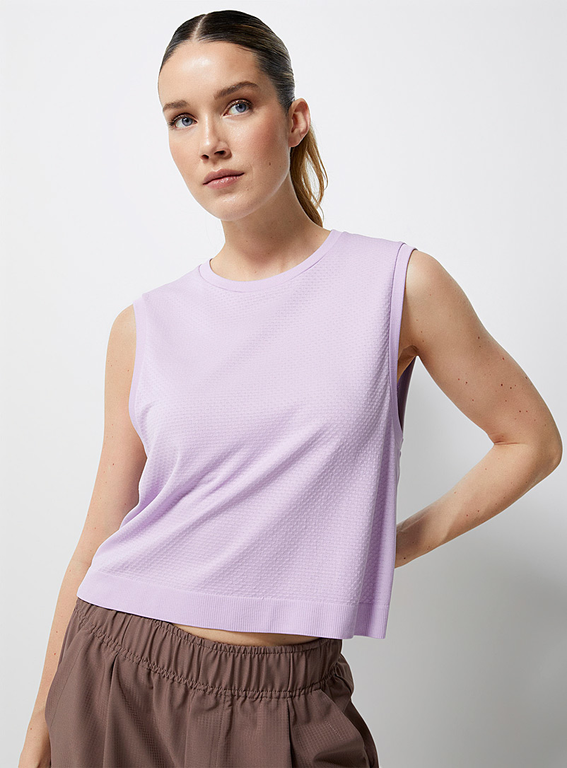 Varley: La camisole jersey pointelle Page Lilas pour 