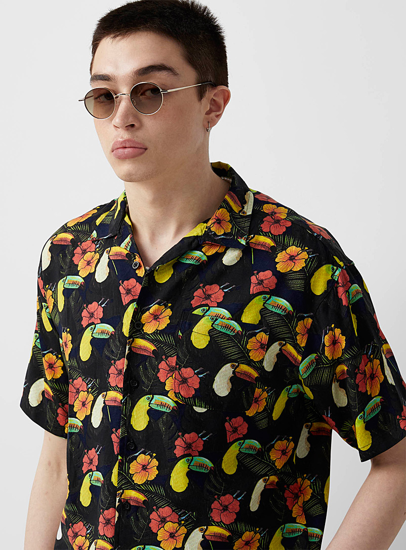 Tropical toucan camp shirt | Djab 