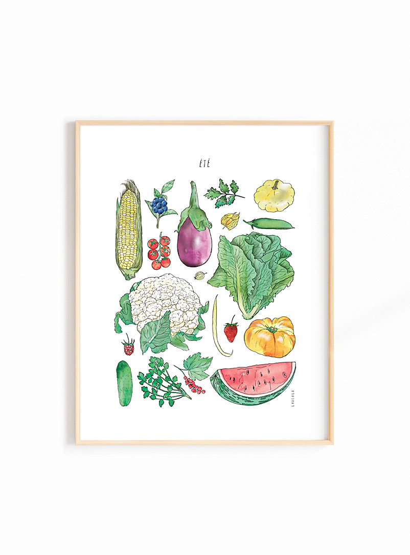 Laucolo Assorted Summer harvest art print 11 x 14 in