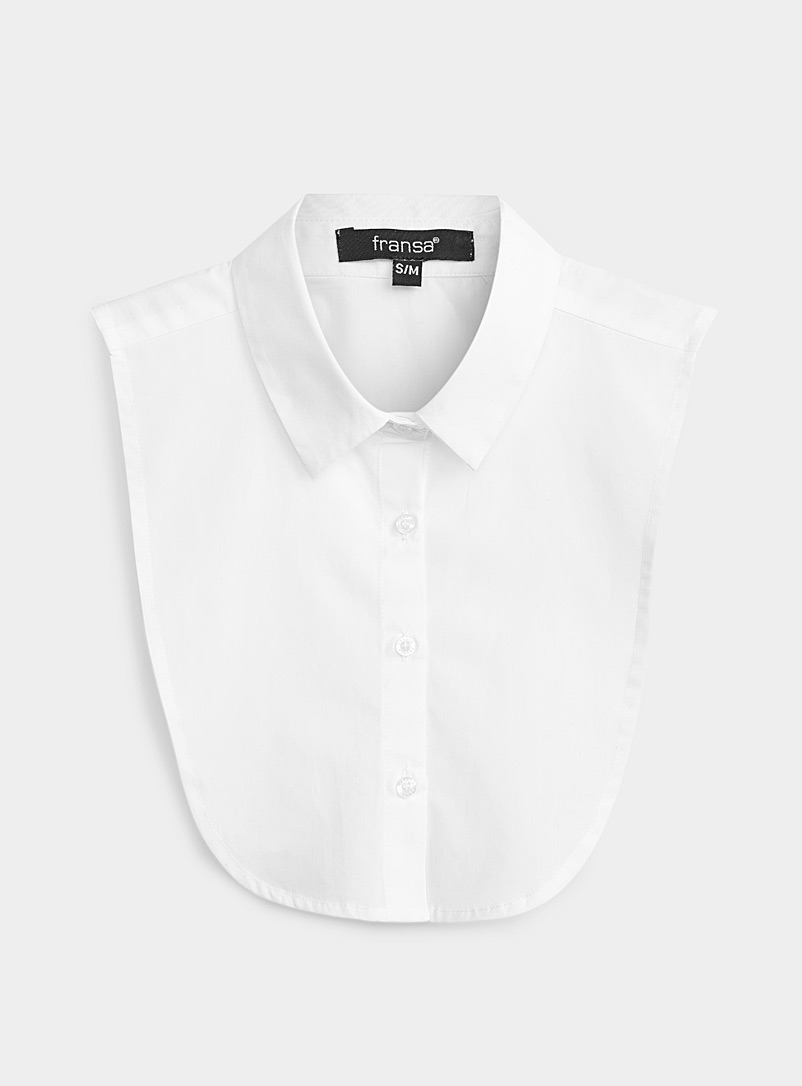 Simons White Faux shirt collar for women