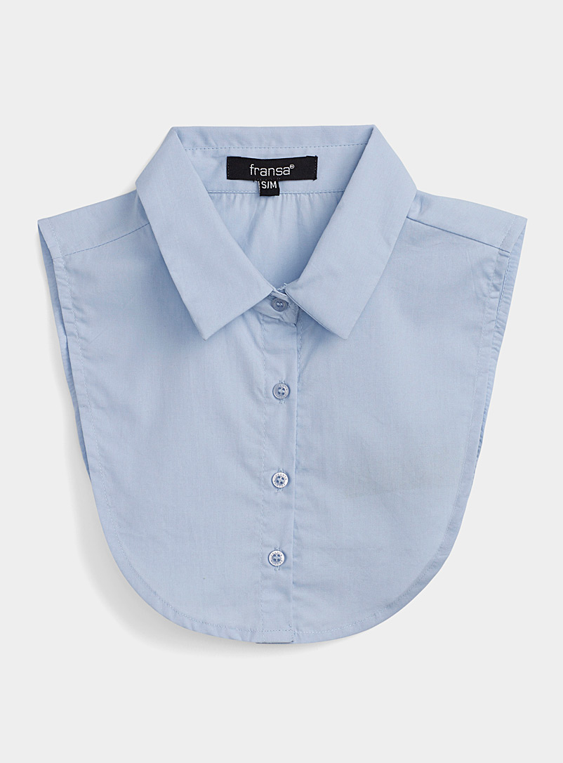 Simons Baby Blue Faux shirt collar for women