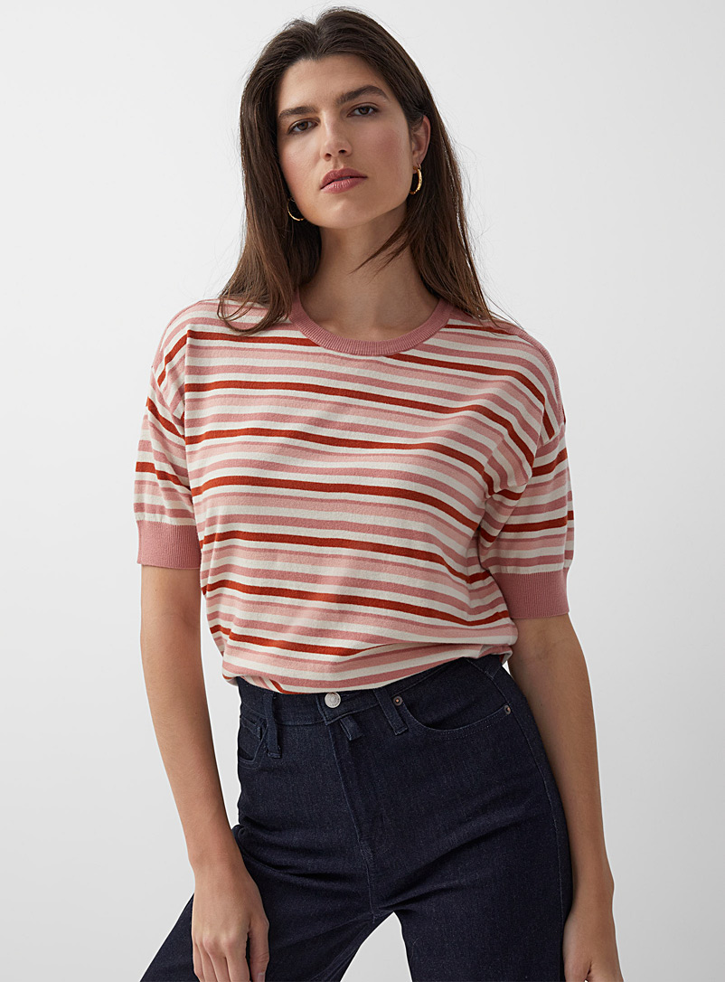 Contemporaine Assorted Praline stripes sweater for women