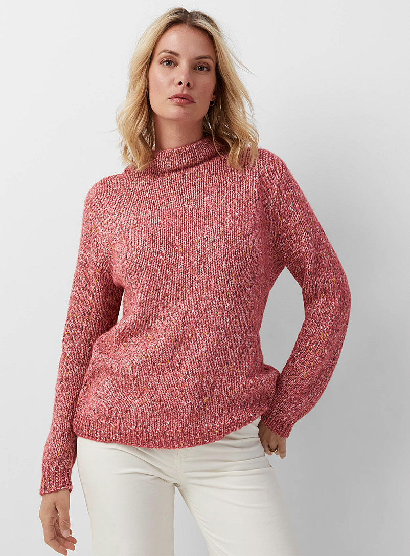 Confetti funnel-neck sweater 