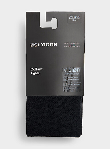 Sheer braided-texture tights <b>Exclusive collection from Italy</b>