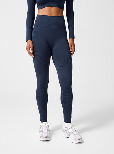 Le legging insertions tricot taille haute