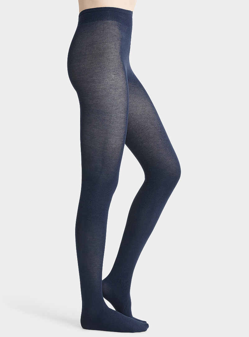 Simons: Le collant m&eacute;lange de coton bio <b>Collection exclusive d'Italie</b> Noir pour femme