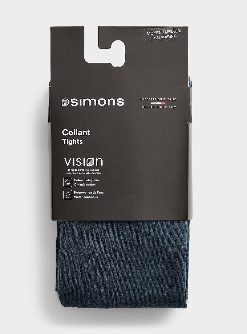 Simons: Le collant m&eacute;lange de coton bio <b>Collection exclusive d'Italie</b> Noir pour femme