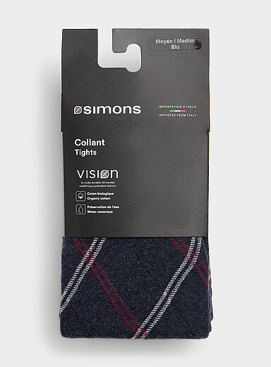 Colourful fine check tights <b>Exclusive collection from Italy</b>