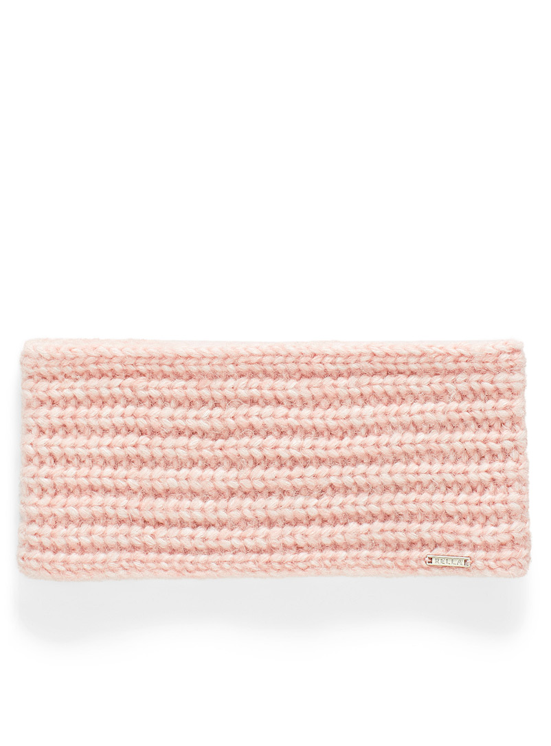 Rella Pink Delicate ribbed headband for women