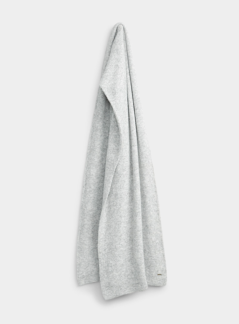 Rella Light Grey Haze ultra-soft scarf for women