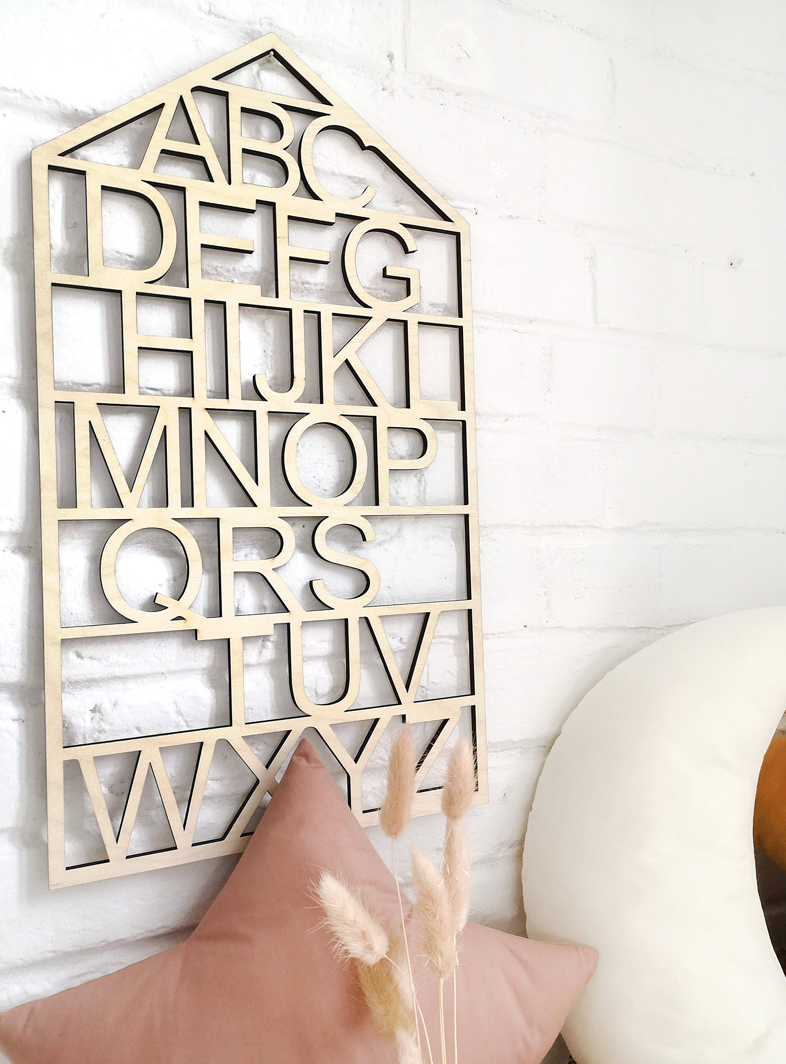 The Butter Flying - Wooden wall alphabet