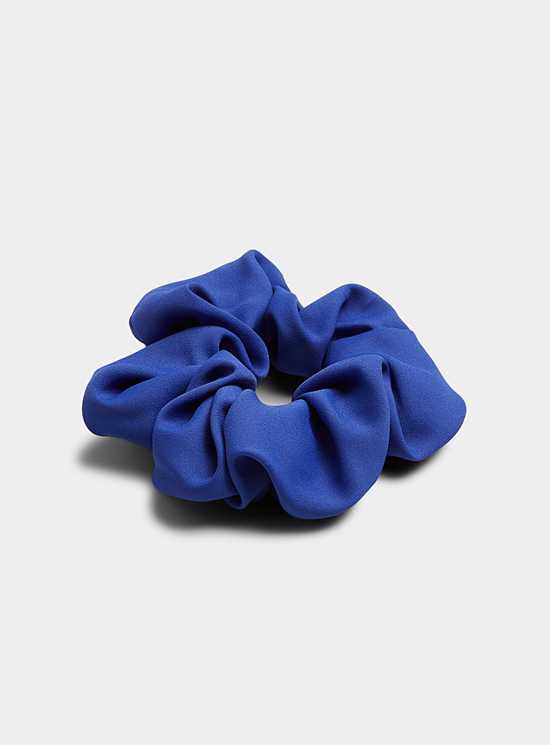 Simons Slate Blue Matte monochrome scrunchie for women