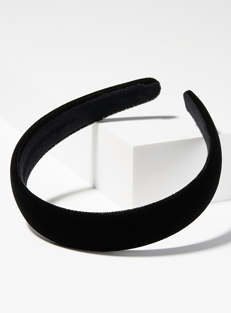 Simons Black Velvet headband for women