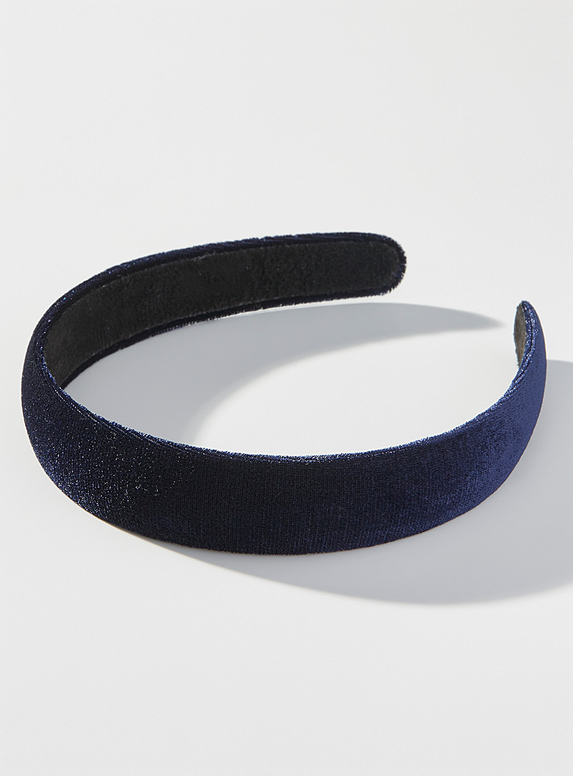 Simons Blue Velvet headband for women
