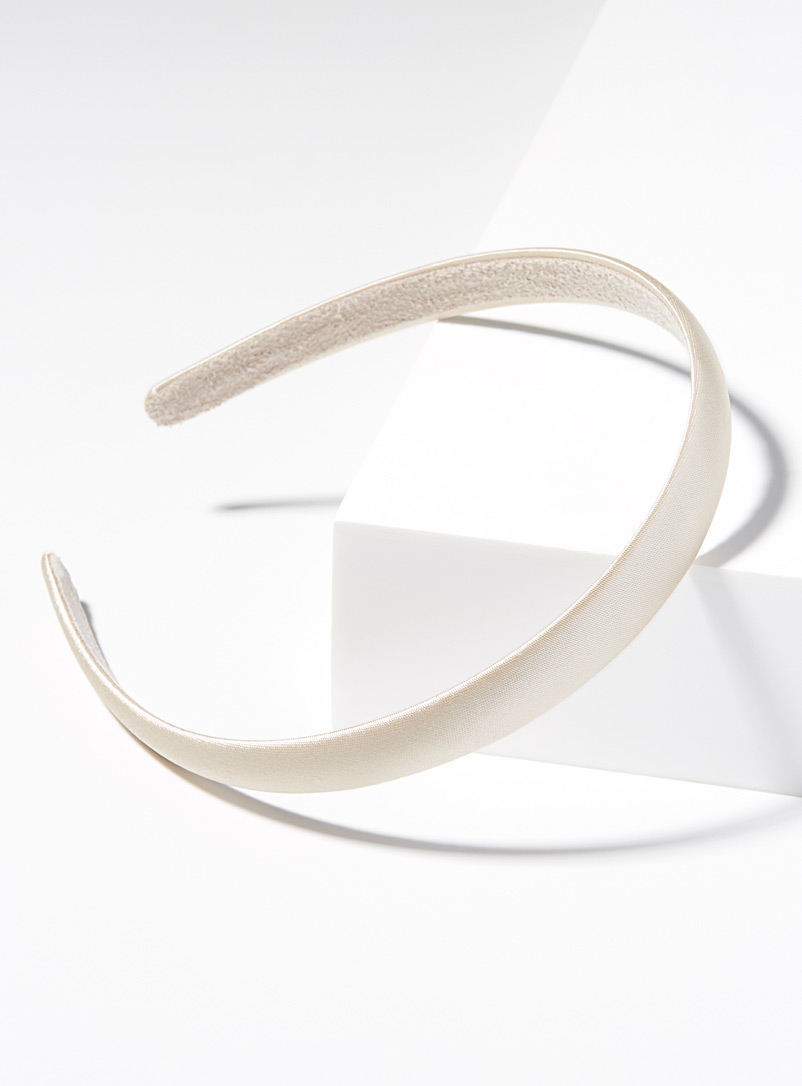 Faux-linen braided headband