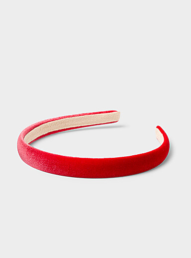 Le serre-t&ecirc;te velours uni