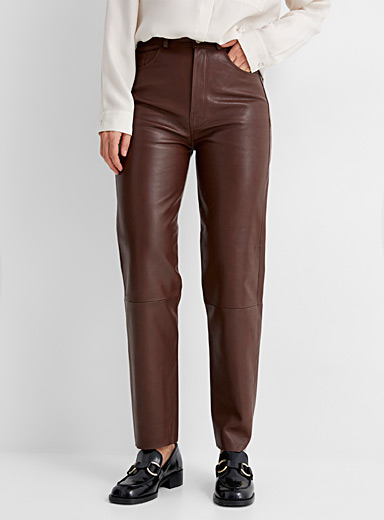 leather pants, Palazzo leather pants, Elastic leather pants, Corduroy ...