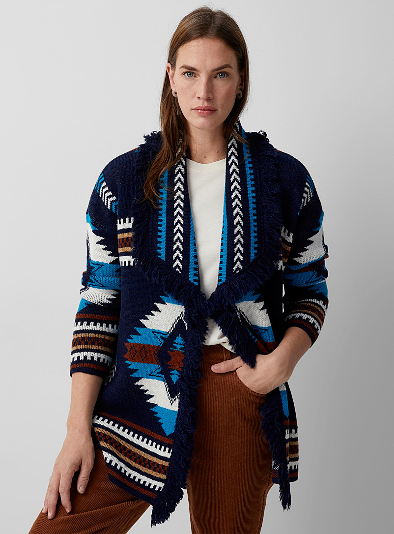 Finged nomad jacquard cardigan 