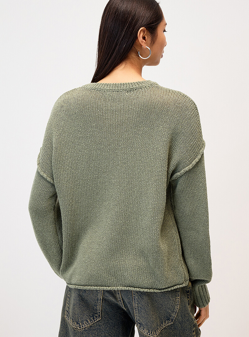 Reverse seams loose sweater product image 2