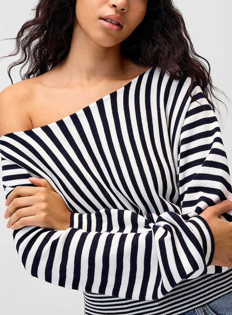 Fitted striped sweater product image 3