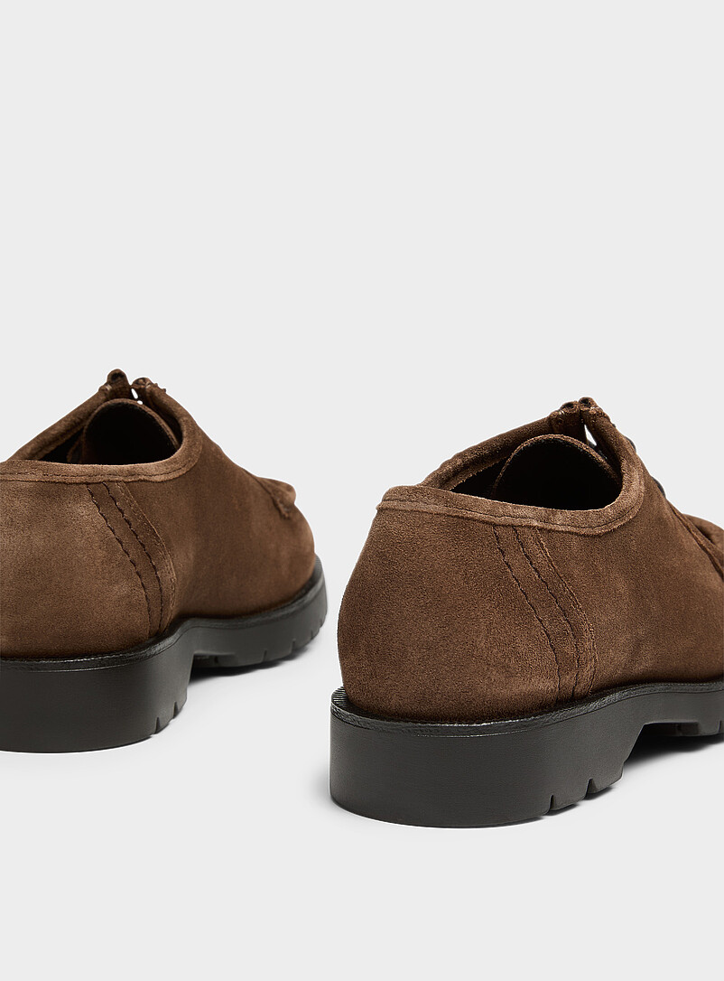 Padror VV chocolate suede derby shoes Men product image 2