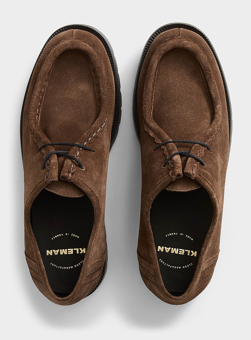 Padror VV chocolate suede derby shoes Men product image 3