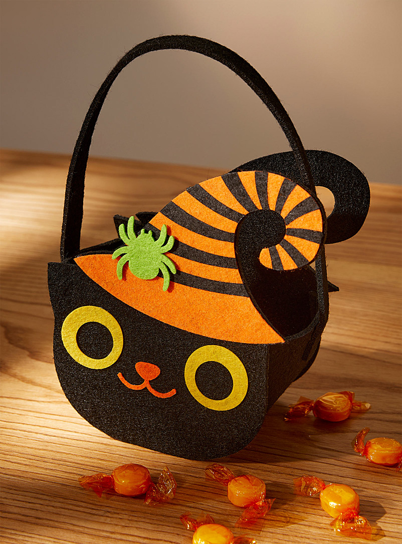 Simons Maison Assorted Small witch's cat felt bag
