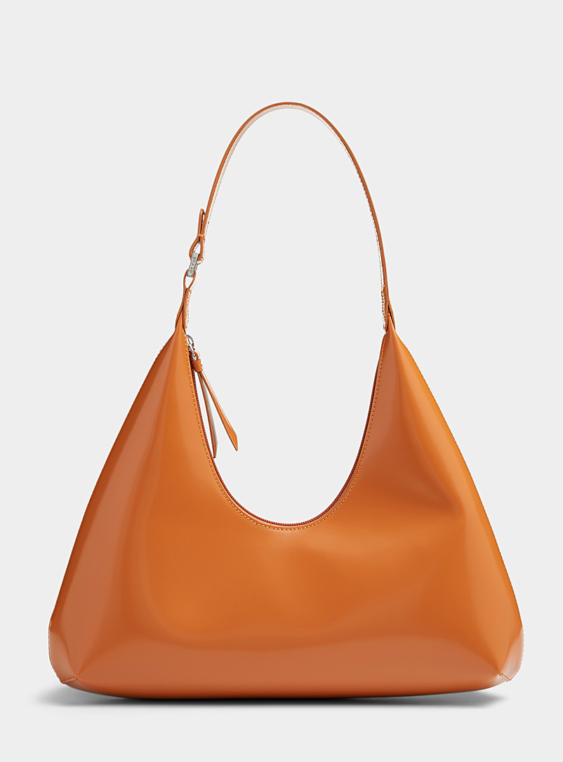 BY FAR Fawn Amber smooth leather bag for women