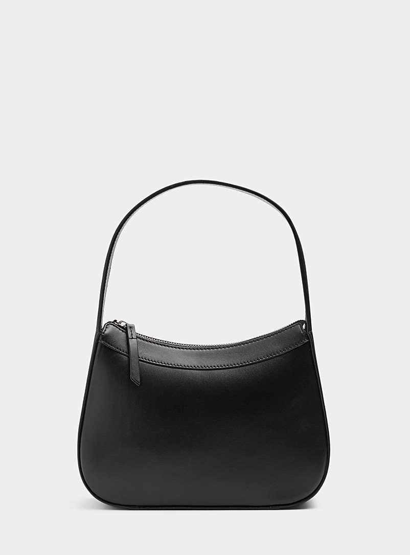 BY FAR: Le sac baguette cuir Kiki Noir pour femme