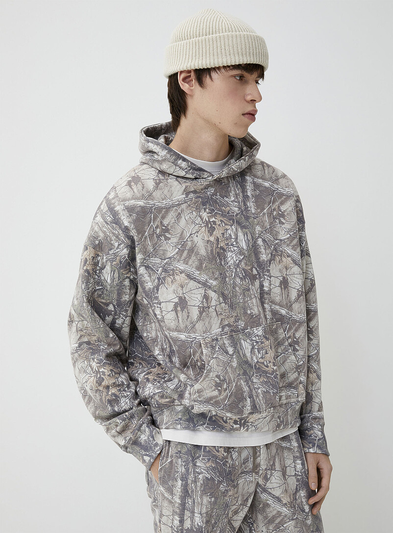 Nature-print hoodie Imported from Seoul product image (primary)
