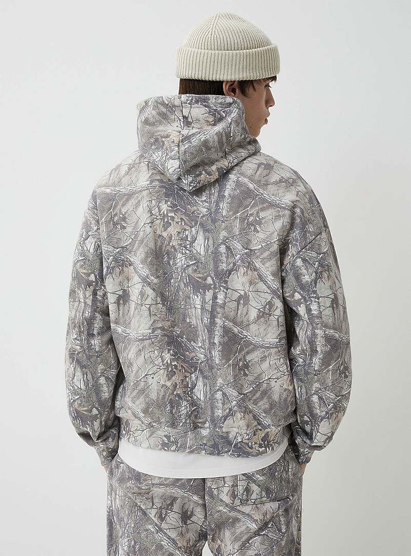 Nature-print hoodie Imported from Seoul product image 2