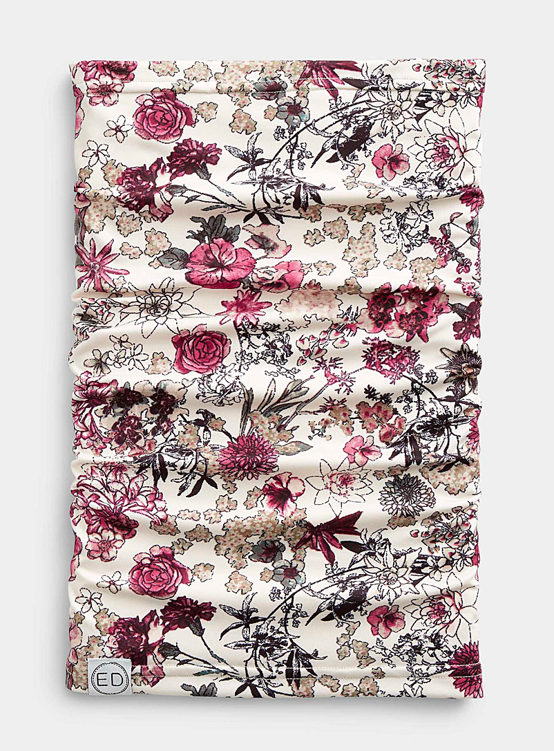 EDdesign: Le col tapisserie florale Blanc à motifs pour femme