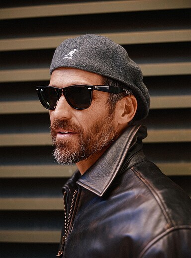 Kangol Grey Wool 504 cap for men