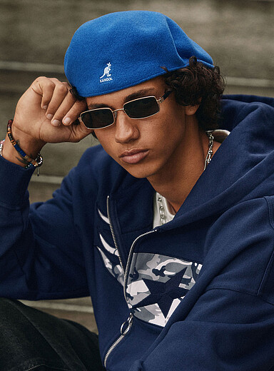 Kangol: Le b&eacute;ret en laine 504 Bleu royal - Saphir pour homme