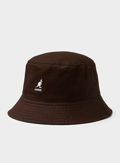 Embroidered-logo colourful bucket hat