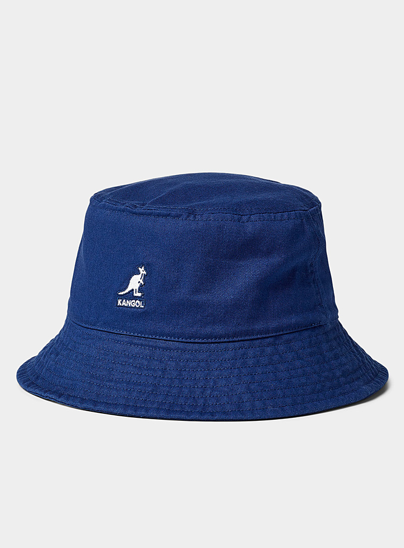 Kangol Sapphire Blue Embroidered-logo colourful bucket hat for women