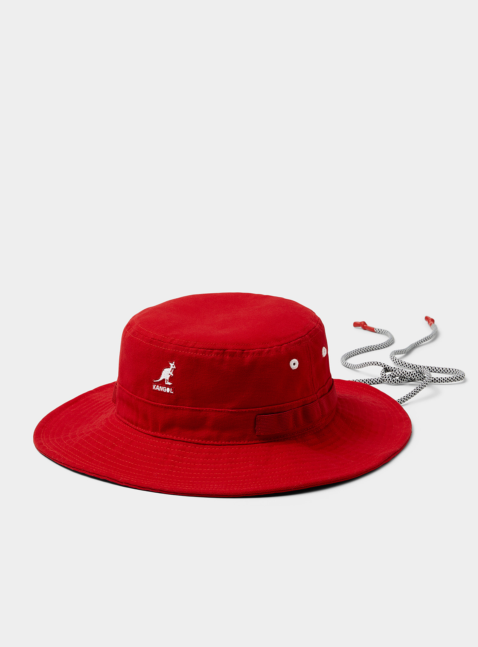 Kangol Logo Fisherman Bucket Hat In Red